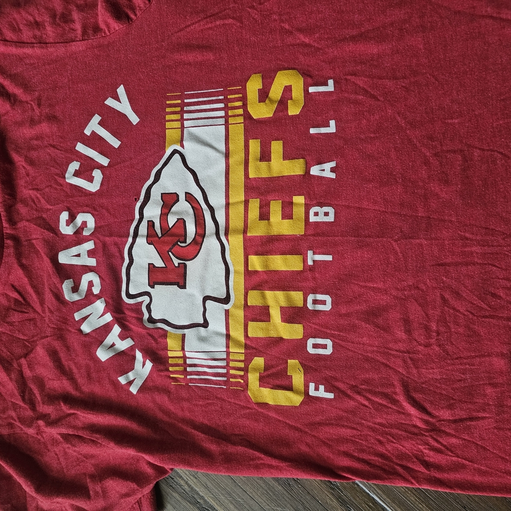 STARTER Red Kansas City Chiefs Short Sleeve Tee